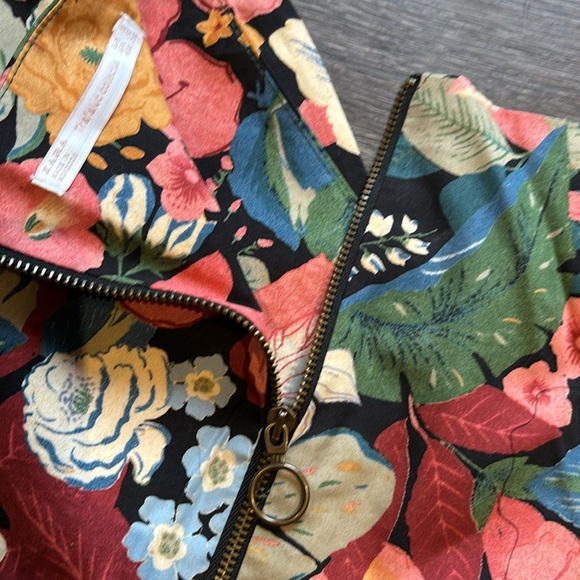 ZARA Floral Puff Sleeve Crop Top 🌹 - Picture 4 of 5